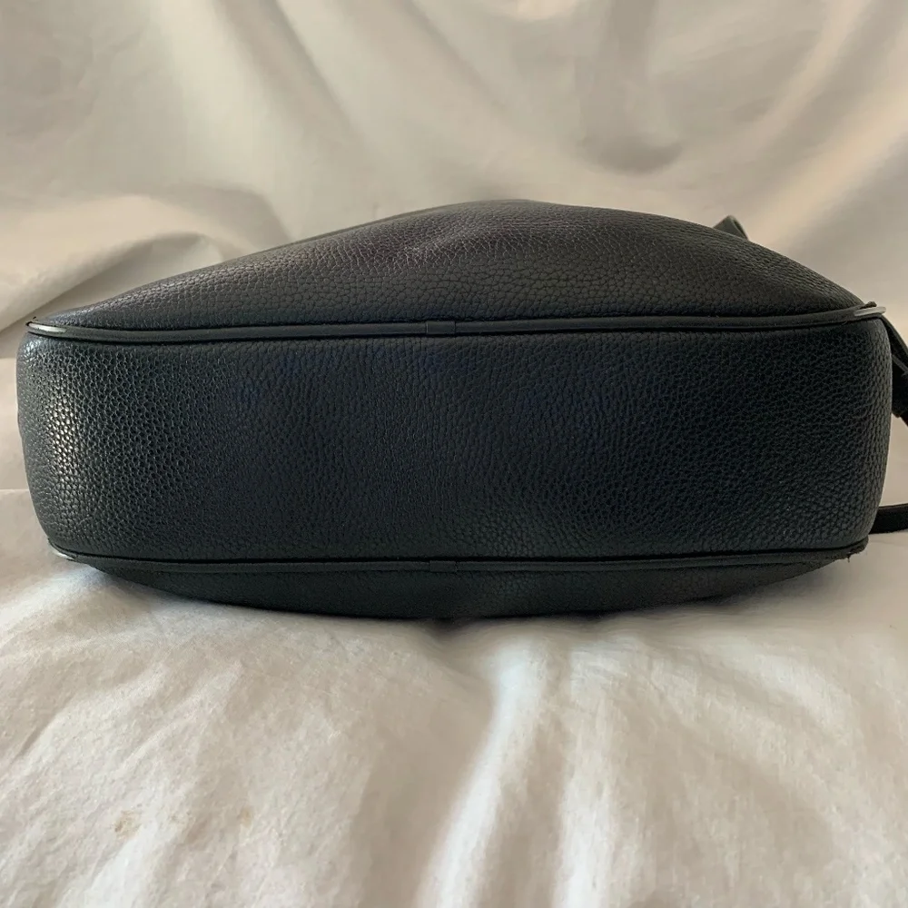 Coach black 'Chaise' pebbled leather crossbody bag/purse - Picture 7 of 14